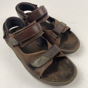 Clarks Leather Sandals Men’s 10 Trek Hiking Casual Outdoors Brown Classic